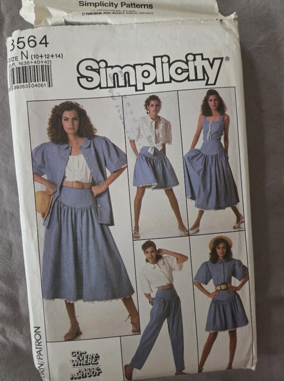 Simplicity 3564 Sewing Pattern